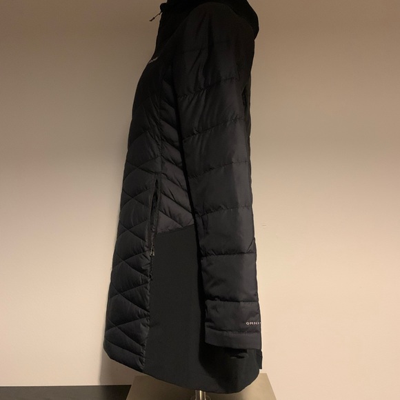 *SOLD*COLUMBIA WOMENS HEAVENLY HYBRID LONG HOODED JACKET NEW SIZE MEDIUM # winte - Picture 6 of 13